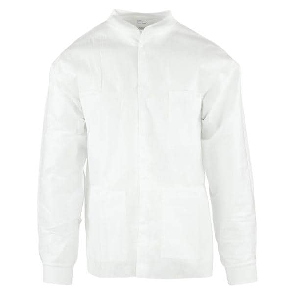 SafeWear Hipster Procedure Lab Jacket SMS PP Fbrc X-Large White Frost 12/Bg, 5 BG/CA