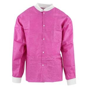 SafeWear Hipster Procedure Lab Jacket SMS PP Fbrc X-Large Poppy Pink 12/Bg