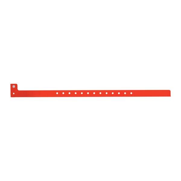 Sentry SuperBand Write-On Wristband Polyester Red Adult/Pediatric BX