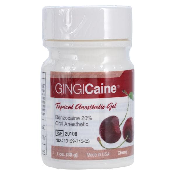 Gingicaine Topical Anesthetic Gel Cherry 1oz/Jr