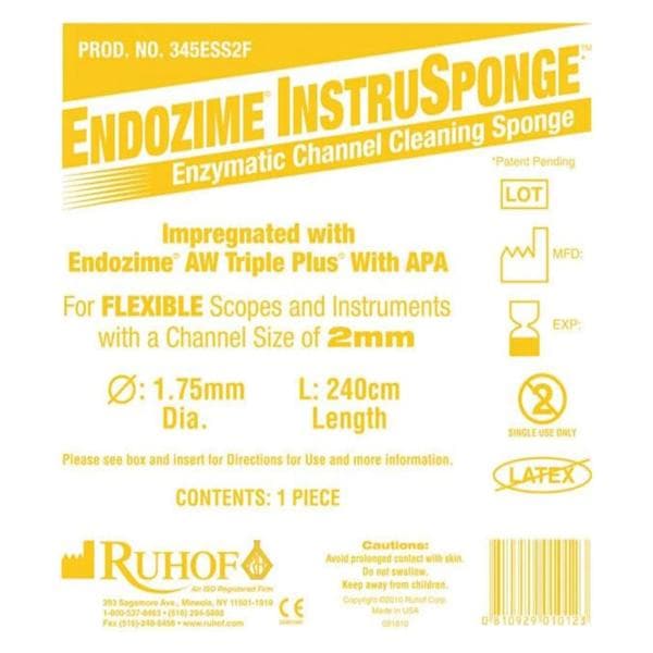 Endozime Instrusponge Enzymatic Sponge 2 mm 100/Ca