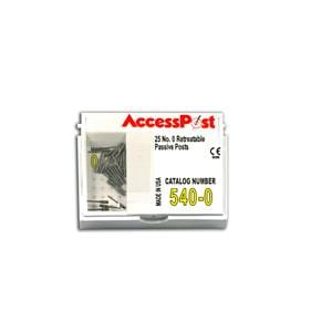 AccessPost Posts Stainless Steel Size 0 0.8 mm Yellow 25/Bx