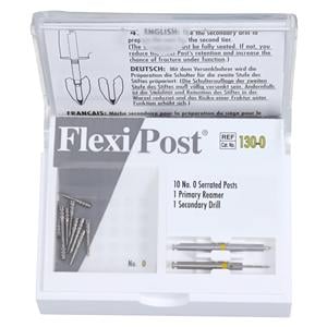 Flexi-Post Posts Stainless Steel Size 0 Yellow Parallel Sided 10/Pk