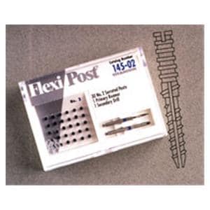 Flexi-Post Posts Stainless Steel Size 2 Blue Parallel Sided 30/Pk