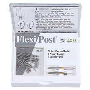 Flexi-Post Posts Stainless Steel Economy Refill Sz 0 Yellow Parallel Sided 30/Pk
