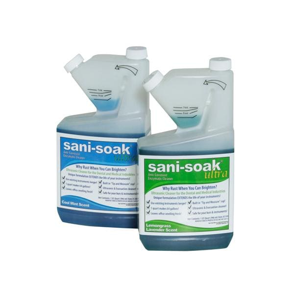 Sani-Soak Ultra Ultrasonic Cleaner 32 oz Mint 32oz/Bt