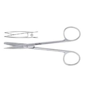 Meister-Hand Surgical Scissors Straight 4-3/4" Stainless Steel Ea