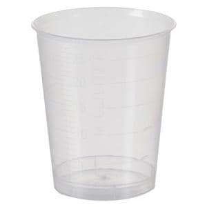 Medicine Graduated Cup Plastic Clear 30 mL Disposable 4800/Ca