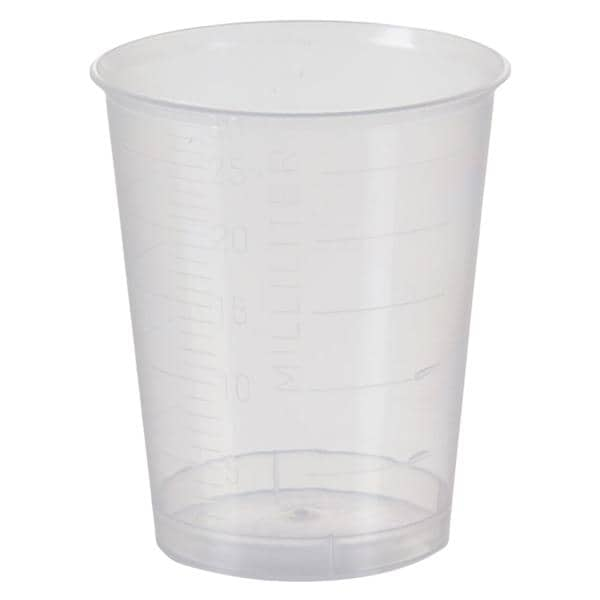 Medicine Graduated Cup Plastic Clear 30 mL Disposable 4800/Ca