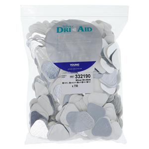 Dri-Aids Silver Silver Coated Cotton Roll Substitute White Small 750/Bx