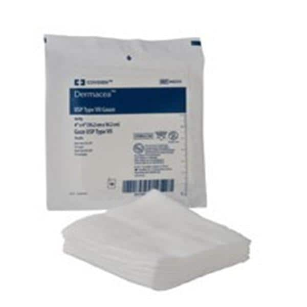 Dermacea Cotton Gauze Type VII Sponge 4x4" 8 Ply Non-Sterile X-Ray Detectable LF