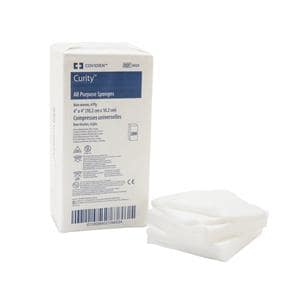 Curity Rayon/Polyester Blend Gauze Sponge 4x4" 4 Ply Non-Sterile Non-Woven LF