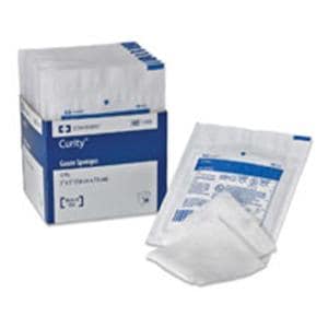 Curity 100% Cotton Gauze Sponge 4x4" 12 Ply Sterile LF