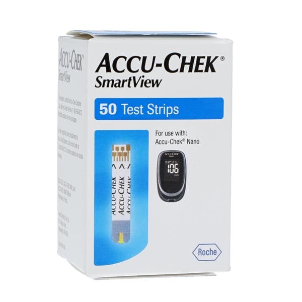 Accu-Chek Smart View Blood Glucose Test Strip CLIA Waived 50/Vl