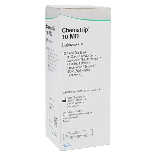 Chemstrip 10 MD Urinalysis Test Strip 100/Bt, 6 BT/CA