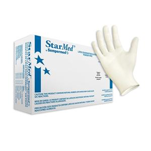 Starmed Exam Gloves Small White Non-Sterile, 10 BX/CA