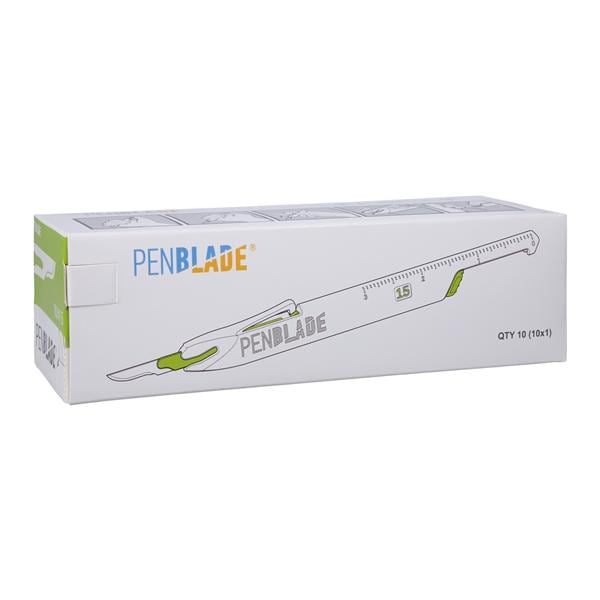 Penblade Blade Scalpel #15 Safety Sterile 10/Bx