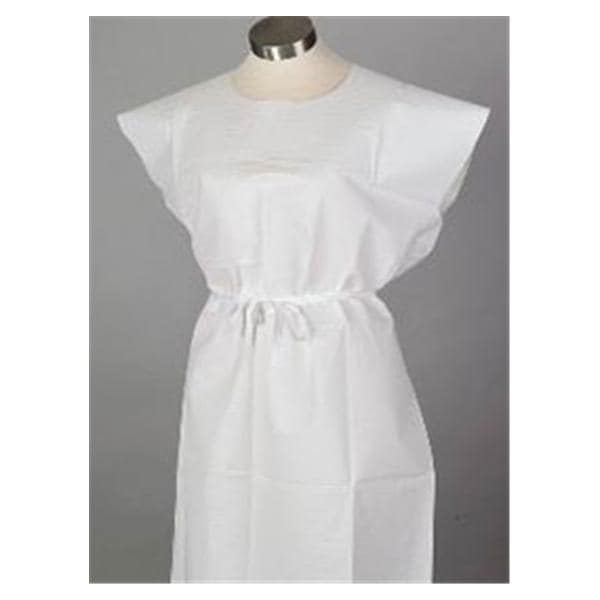 Patient Gown 30 in x 42 in Wt Standard Tissue / Poly / Tissue Disposable 50/Ca