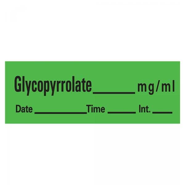 Labels Glycopyrrolate RL RL