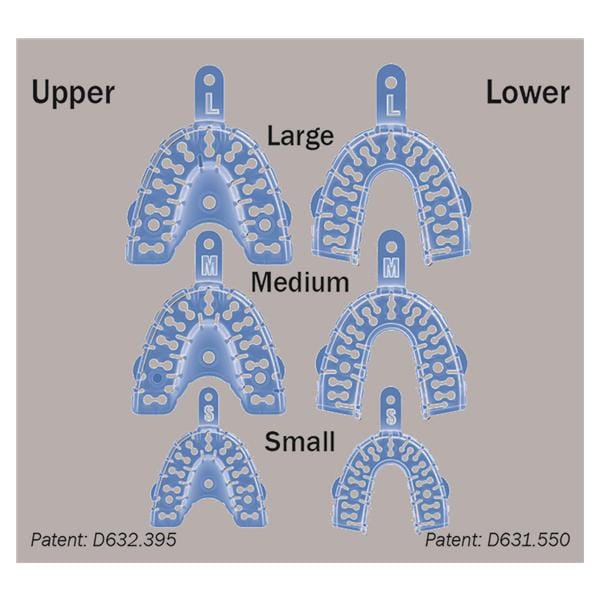 Strong-Massad Denplant Dsp Impression Tray Perfd S/M/L U/L Resealable Bag 12/Pk