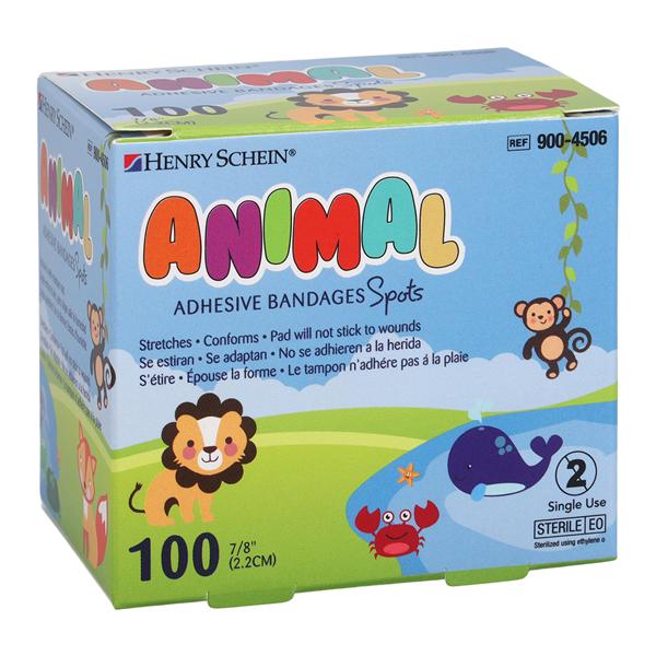 Adhesive Spot Bandage Plastic 7/8" Animal Sterile 100/Bx