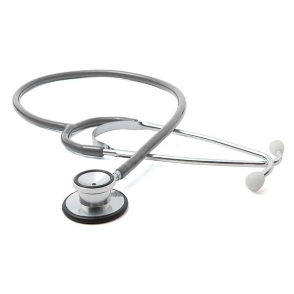 Henry Schein Proscope Essentials Clinician Stethoscope Rsbl Adlt Gry PVC Tb Ea