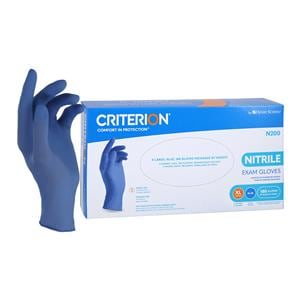 Criterion N200 Nitrile Exam Gloves X-Large Standard Blue Non-Sterile, 10 BX/CA