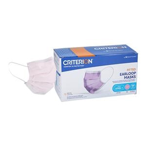 Criterion Earloop Mask ASTM Level 1 Pink 50/Bx