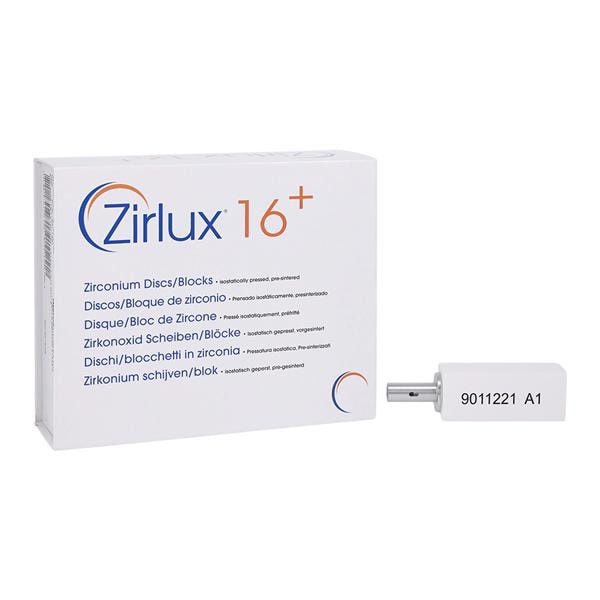 Zirlux 16+ Zirconia Block A1 65x25x22 4/PK