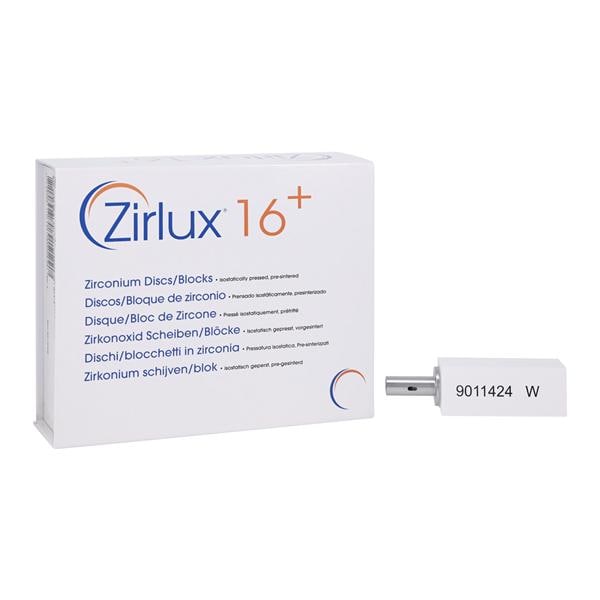 Zirlux 16+ Zirconia Block White 65x25x22 4/PK