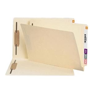 End-Tab Folder w/ 2 Fasteners Legal Size Manila 50/Pack 50/Bx