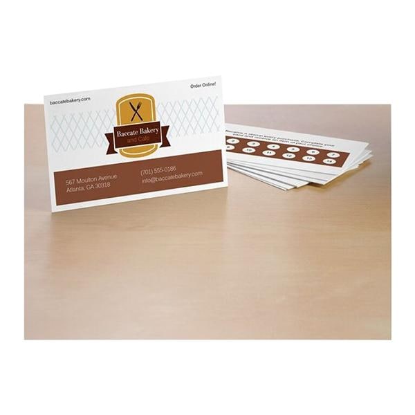 Microperforated Business Cards 2 in x 3 1/2 in White 250/Pack 2500/Bx