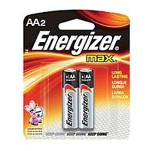 Energizer Max Alkaline AA Batteries 2/Pack 2/Pk