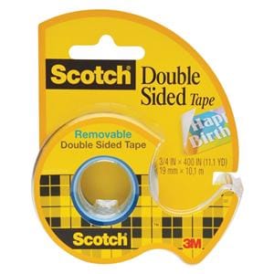 Scotch 667 Removable Double Sided Tape 3/4 in x 400 in 1/PK