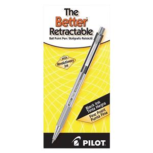 Better Ballpoint Pen Fine Point 0.7 mm Black 12/Pack 12/Pk