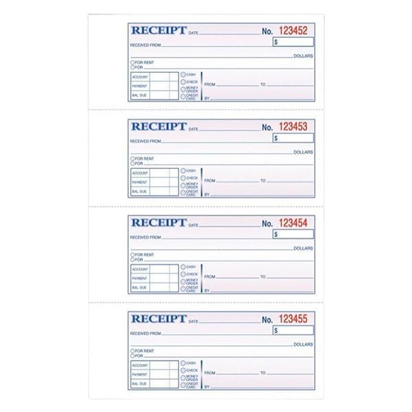 Adams Carbonless Money/Rent Receipt Book 3-Part 100 Sheets 1/PK