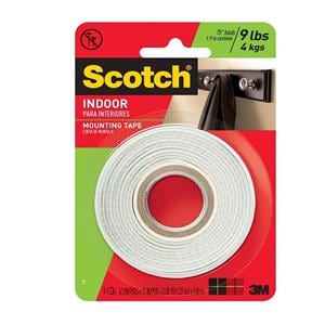 Scotch Permanent Heavy-Duty Mounting Tape 1/2" x 75" 1/PK