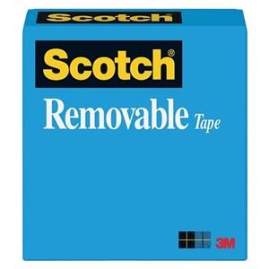 Scotch Magic 811 Removable Tape 1 in Core 3/4 in x 1296 in 1/PK