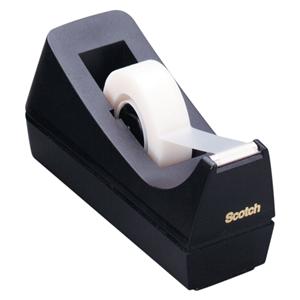 Scotch Desk Tape Dispenser 100% Recycled Black 1/PK