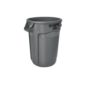 Rubbermaid Round Brute Container 32 Gallons Gray 1/PK