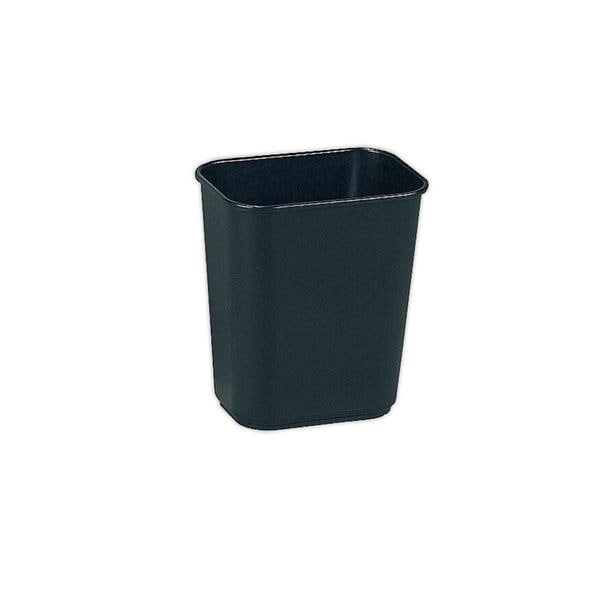 Durable Polyethylene Wastebasket 3.25 Gallons Black 1/PK