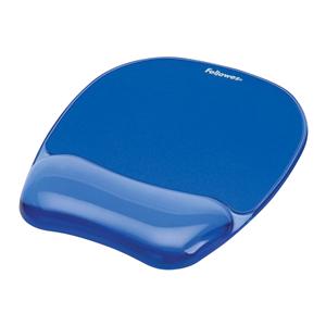 Gel Crystals Mouse Pad With Wrist Rest Blue 1/PK