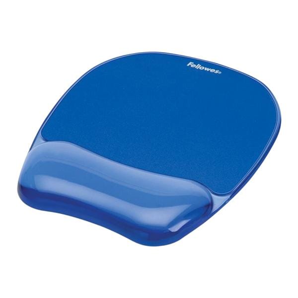 Gel Crystals Mouse Pad With Wrist Rest Blue 1/PK