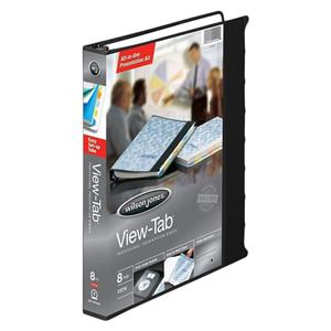 Wilson Jones All-In-One View-Tab Presentation 1 in Binder Black 1/PK