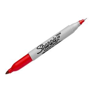 Sharpie Twin-Tip Permanent Marker Red 1/PK