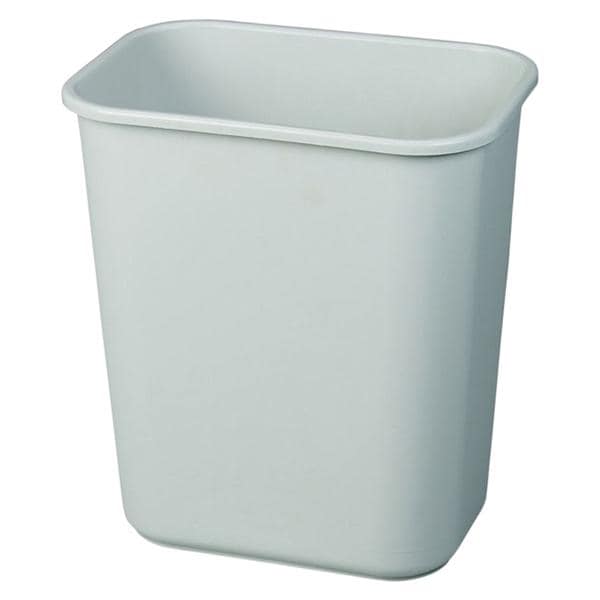 Rubbermaid Durable Polyethylene Wastebasket 7 Gallons Gray 1/PK