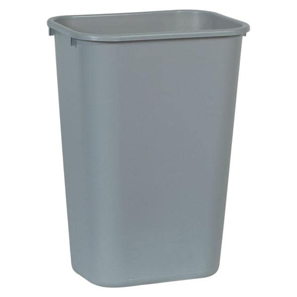 Durable Polyethylene Wastebasket 10.25 Gallons Gray 1/PK