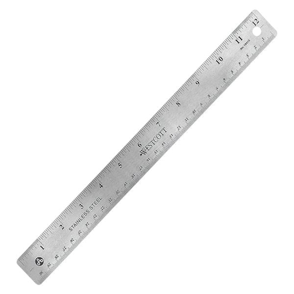 Westcott 12" Ruler Gray 1/PK