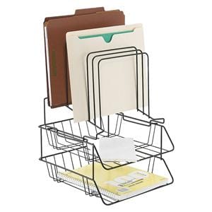 Office Depot Brand Wire Step Sort-A-File Center Black 1/PK