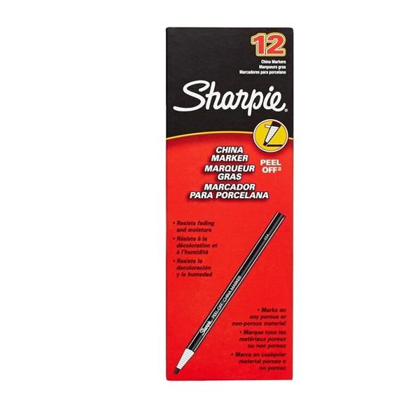Sharpie Peel-Off China Markers Red 12/Box 12